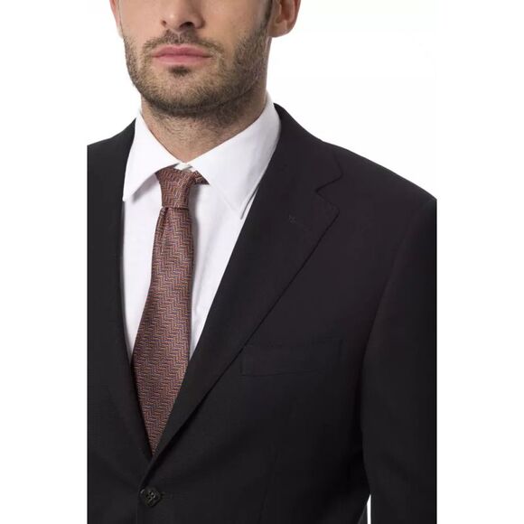 Billionaire Italian Couture Classic Black Blazer Notch Lapel Men Black Blazers - Picture 4 of 4